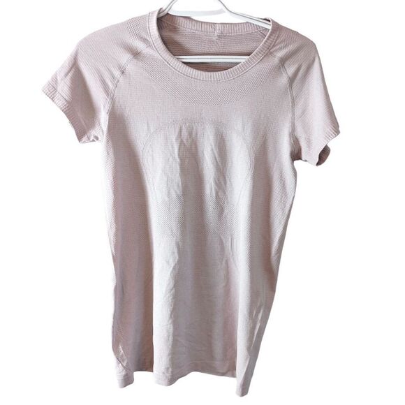 LULULEMON ATHLETICA Swiftly Tech Short Sleeve 2.0 in Misty Pink/Misty Pink Size - Picture 3 of 4